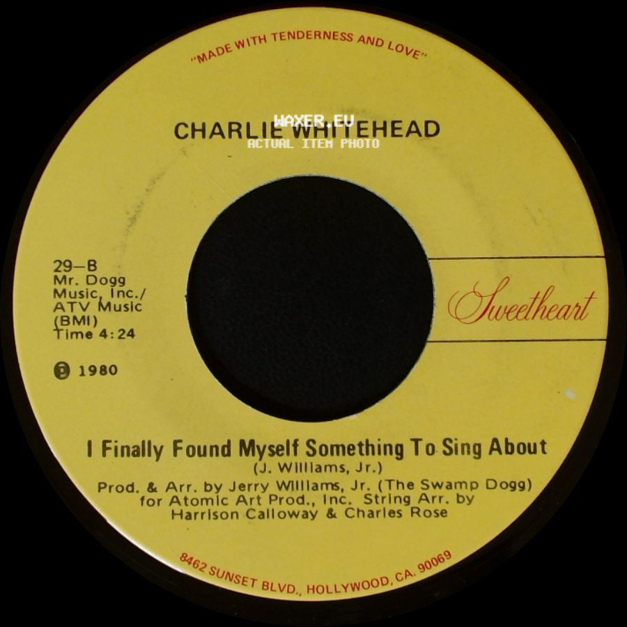 Charlie Whitehead - People Tell Me I'm Losing My Baby / I Finally Found Myself Something To Sing About side B