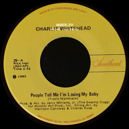 Charlie Whitehead - People Tell Me I'm Losing My Baby / I Finally Found Myself Something To Sing About side A