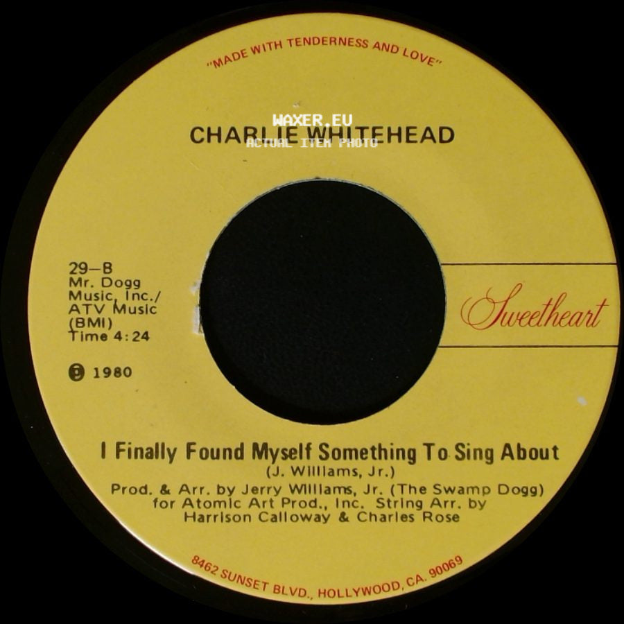 Charlie Whitehead - People Tell Me I'm Losing My Baby / I Finally Found Myself Something To Sing About side B