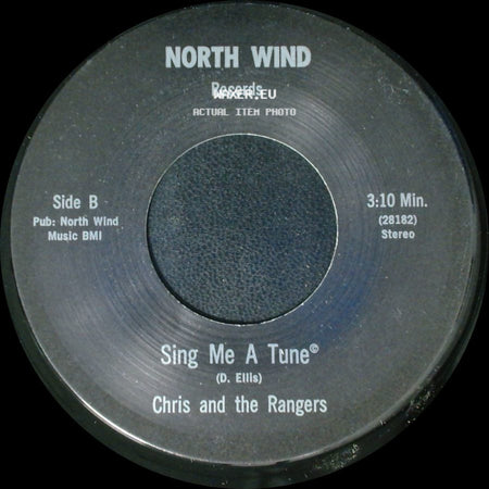 Chris And The Rangers - Please Think It Over / Sing Me A Tune side B