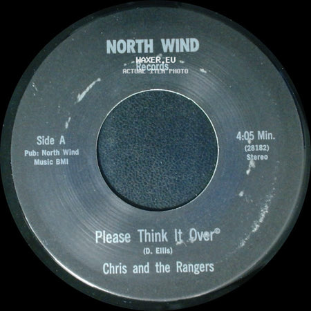 Chris And The Rangers - Please Think It Over / Sing Me A Tune side A