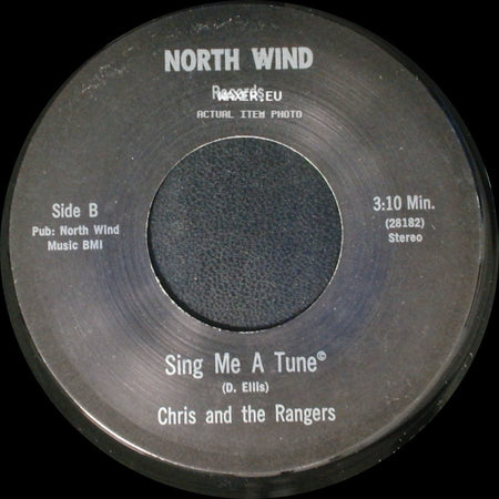 Chris And The Rangers - Please Think It Over / Sing Me A Tune side B