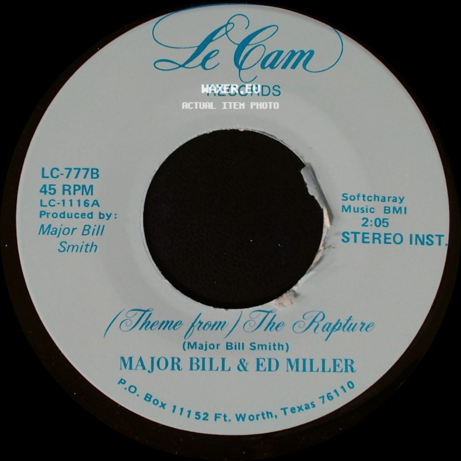 Major Bill & Ed Miller - The Rapture / /Theme From/ The Rapture side B