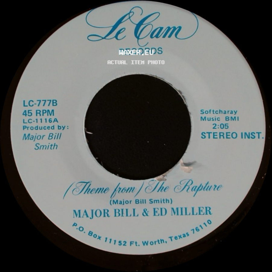 Major Bill & Ed Miller - The Rapture / (Theme From) The Rapture side B