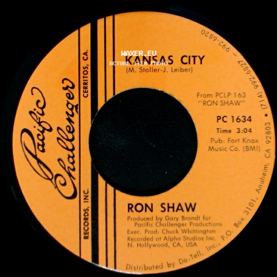 Ron Shaw - Kansas City / I Cry Instead side A