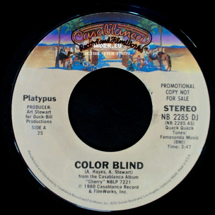 Platypus - Color Blind / Color Blind side A