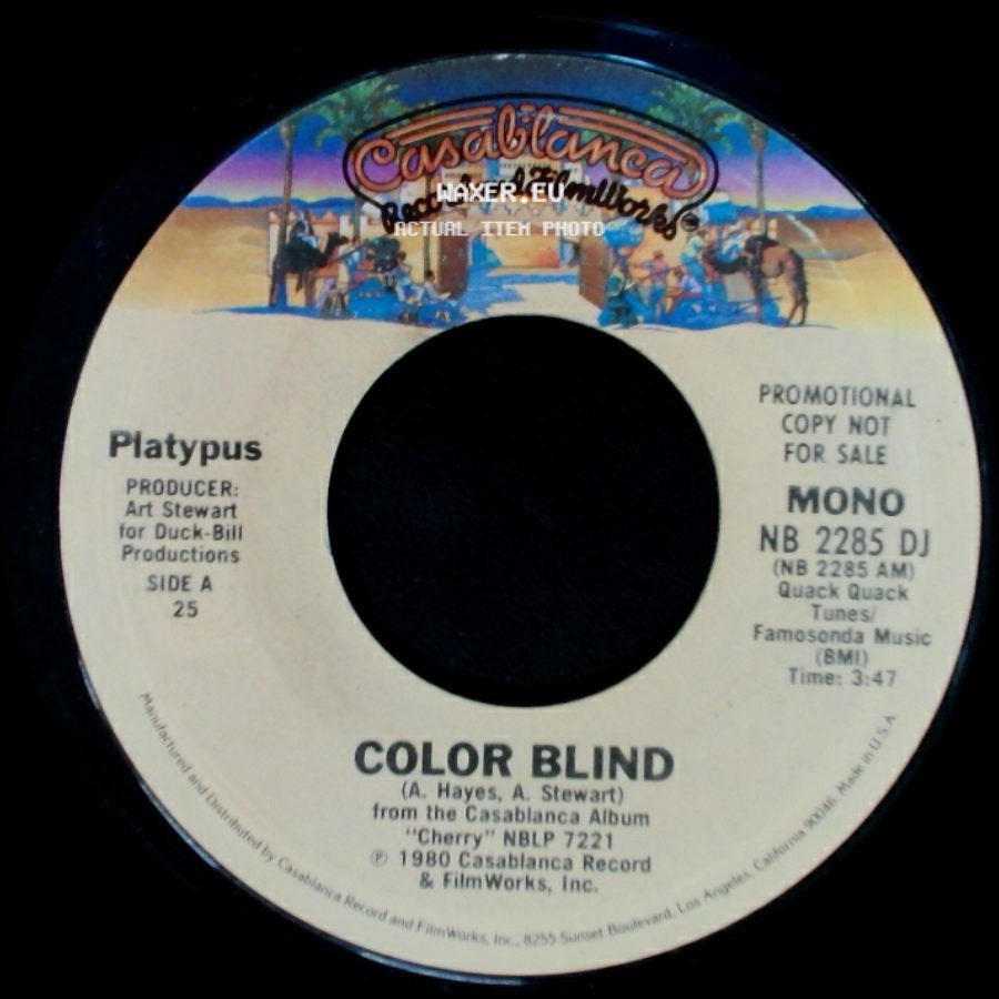 Platypus - Color Blind / Color Blind side B
