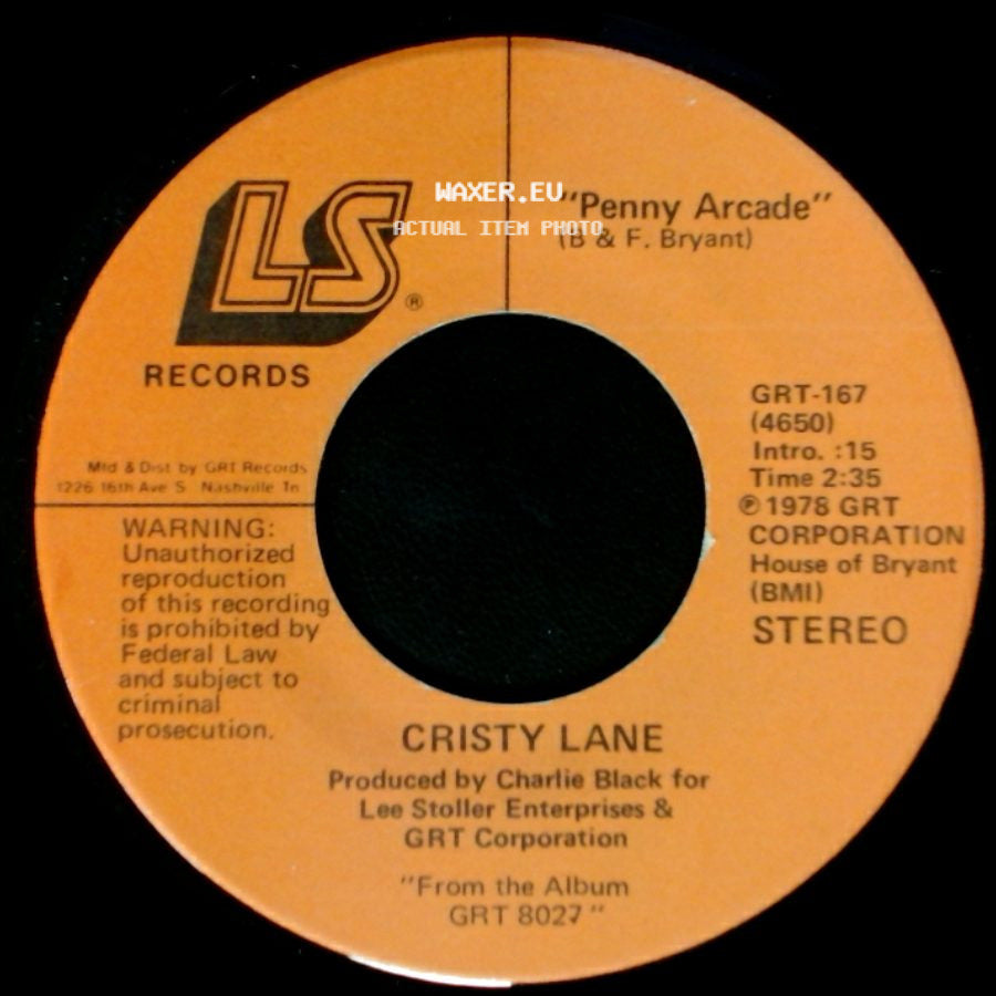 Cristy Lane - Penny Arcade / Somebody's Baby side A