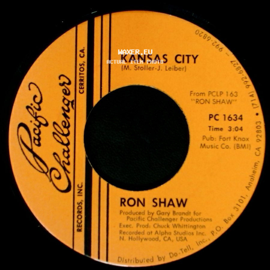 Ron Shaw - Kansas City / I Cry Instead side A