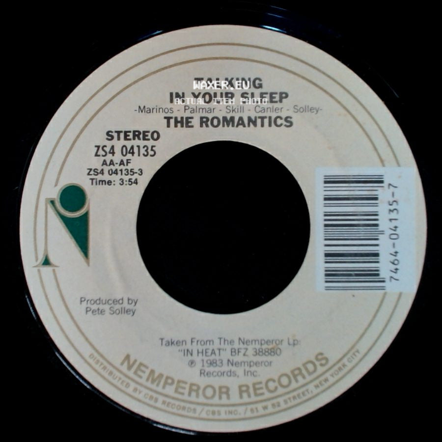 The Romantics - Talking In Your Sleep / I'm Hip side A