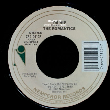 The Romantics - Talking In Your Sleep / I'm Hip side B