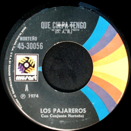 Los Pajareros / Los Pajareros (Con Conjunto Norteño) - Que Culpa Tengo / En Donde Esta Mi Saxofon side A