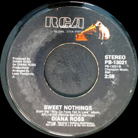 Diana Ross - Mirror, Mirror / Sweet Nothings side B