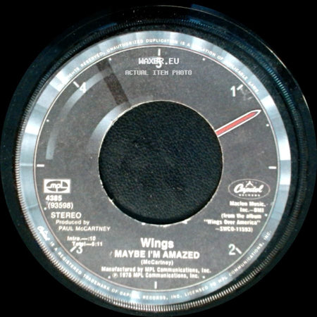 Wings - Maybe I'm Amazed / Soily side A