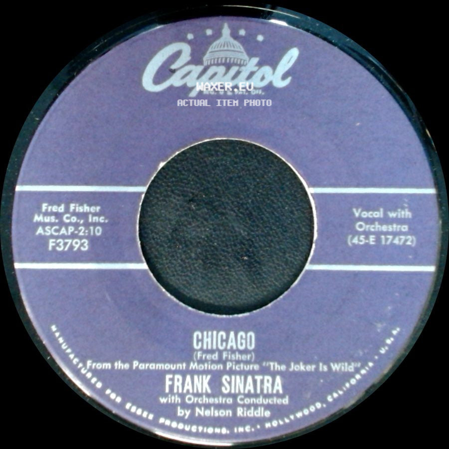 Frank Sinatra - Chicago / All The Way side A