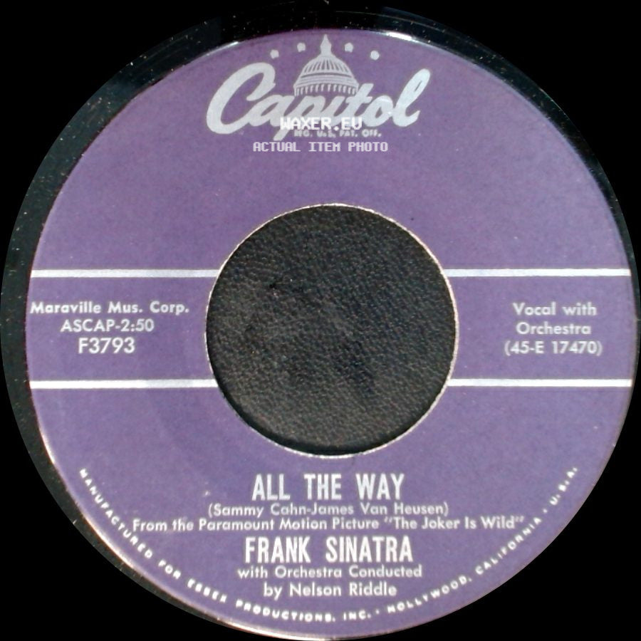 Frank Sinatra - Chicago / All The Way side B