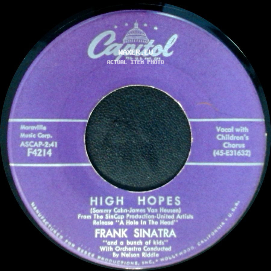 Frank Sinatra - All My Tomorrows / High Hopes side B