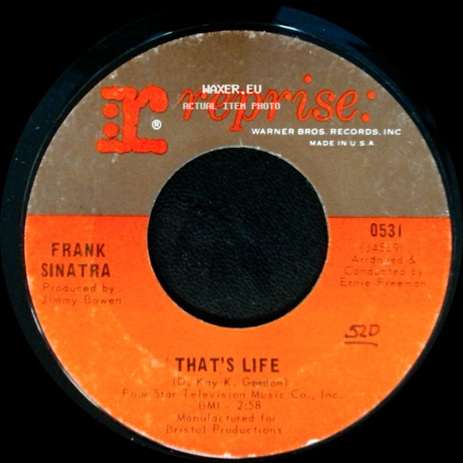 Frank Sinatra - That's Life / The September Of My Years side A