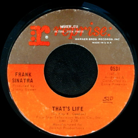 Frank Sinatra - That's Life / The September Of My Years side A