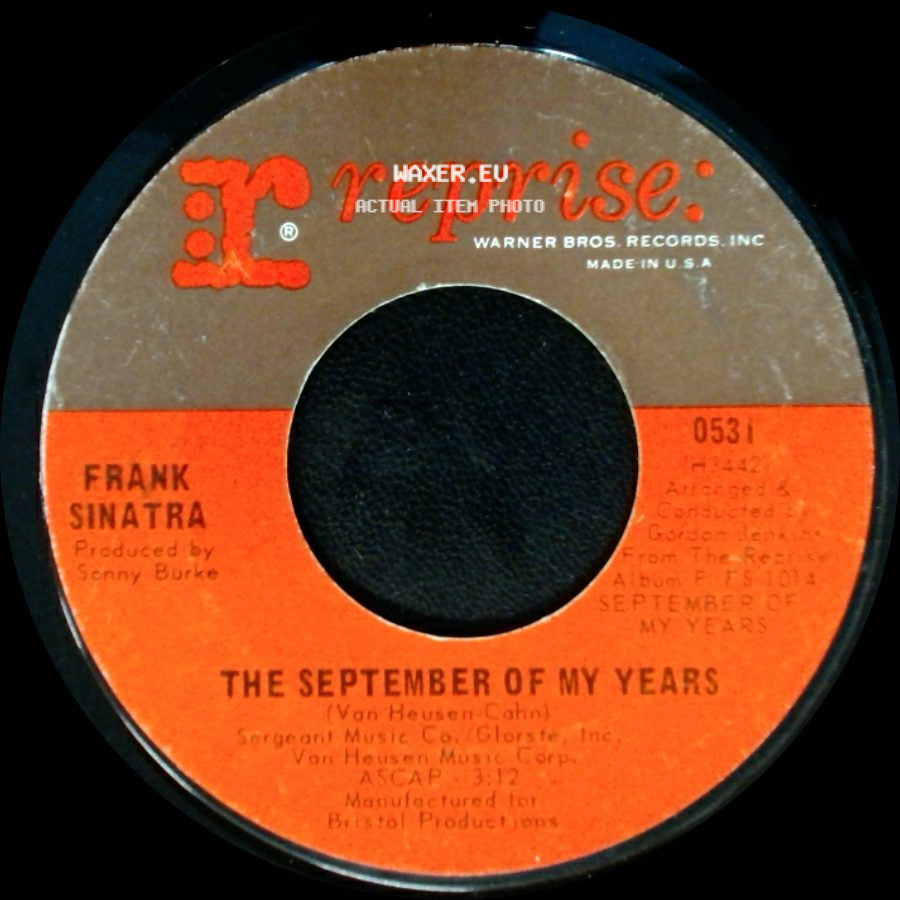 Frank Sinatra - That's Life / The September Of My Years side B