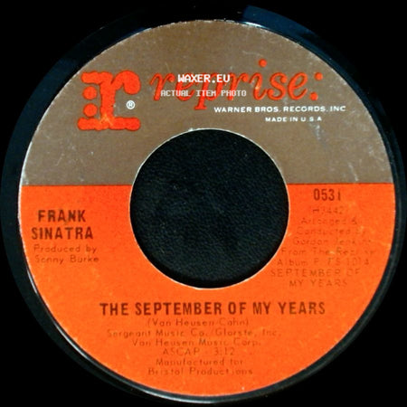 Frank Sinatra - That's Life / The September Of My Years side B