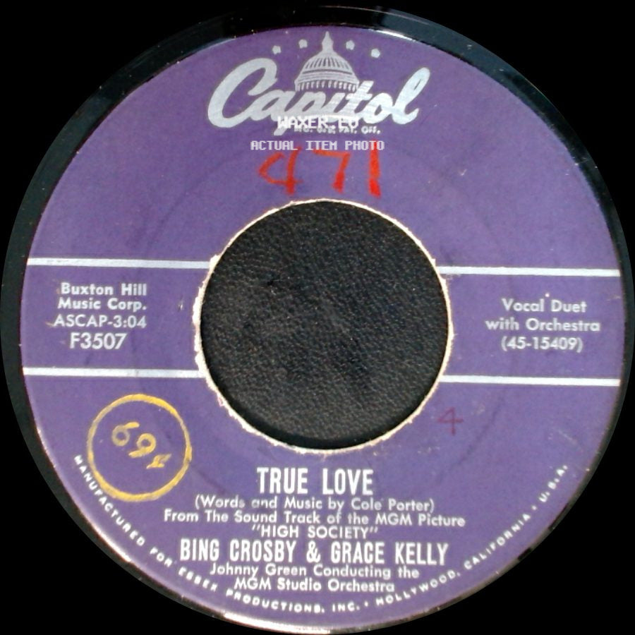Bing Crosby & Grace Kelly / Bing Crosby & Frank Sinatra - True Love / Well Did You Evah? side A