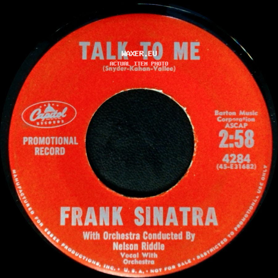 Frank Sinatra - Talk To Me / They Came To Cordura side A