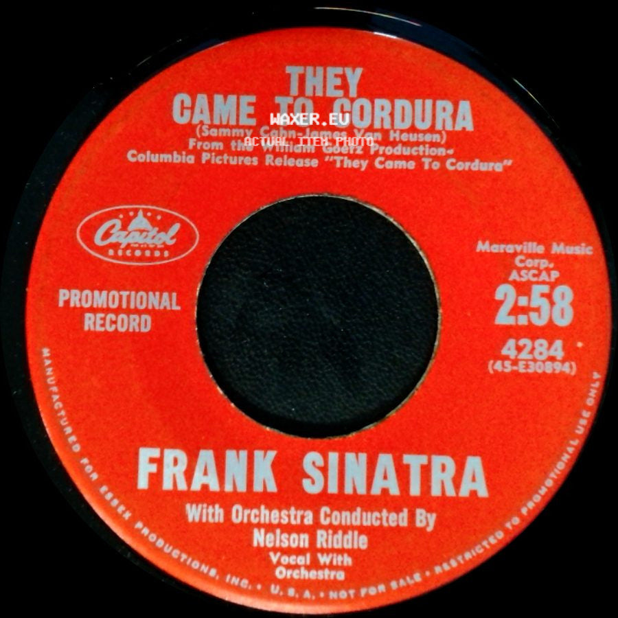 Frank Sinatra - Talk To Me / They Came To Cordura side B
