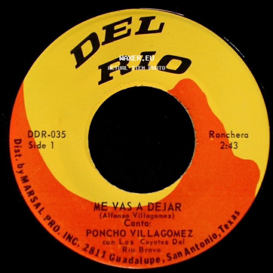 Poncho Villagomez - Me Vas A Dejar / No Soy Casado side A