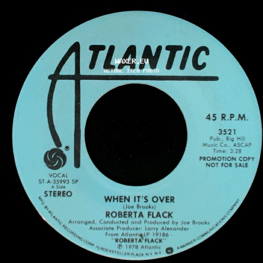 Roberta Flack - When It's Over / Come Share My Love side A