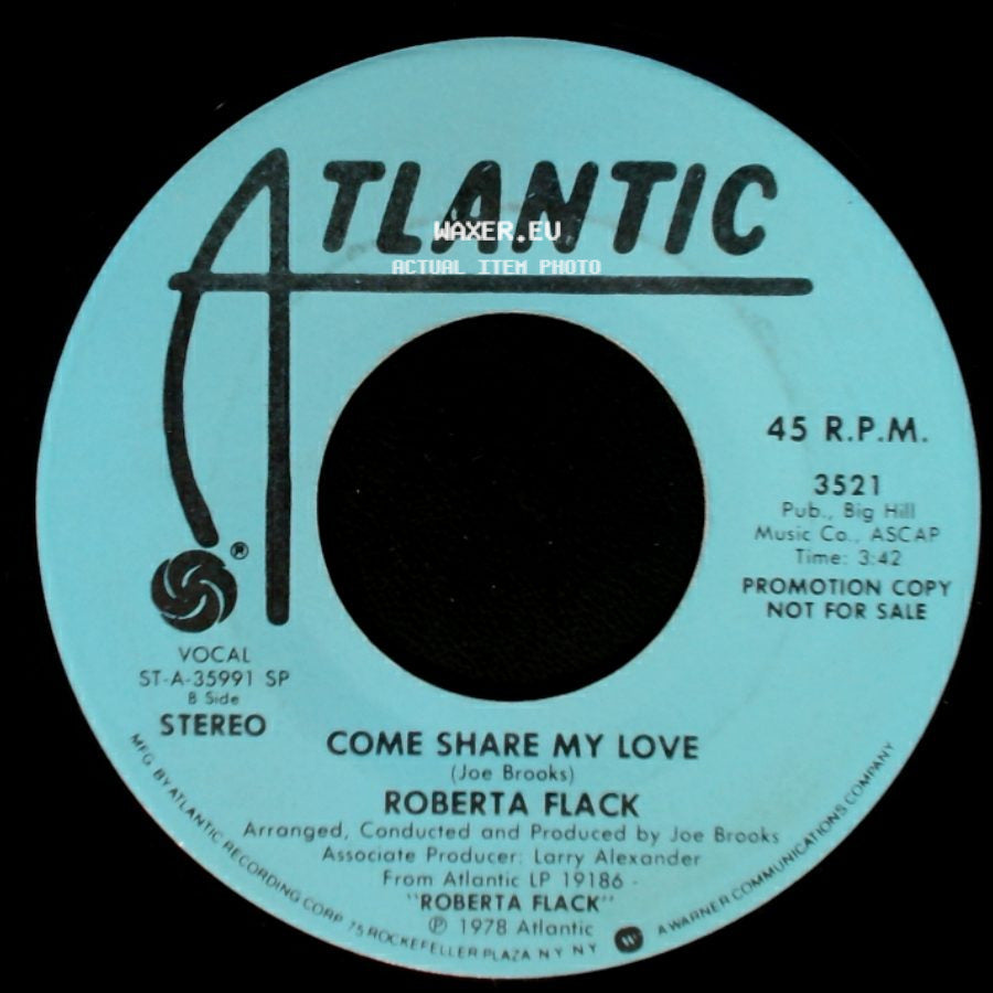 Roberta Flack - When It's Over / Come Share My Love side B