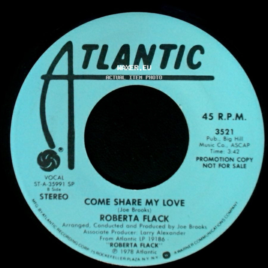Roberta Flack - When It's Over / Come Share My Love side B