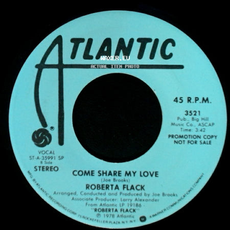 Roberta Flack - When It's Over / Come Share My Love side B