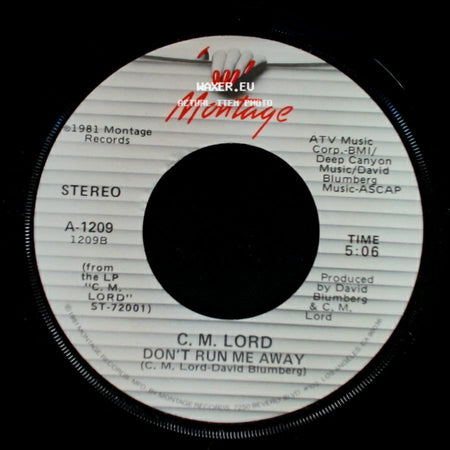 C. M. Lord - Flashback / Don't Run Me Away side B