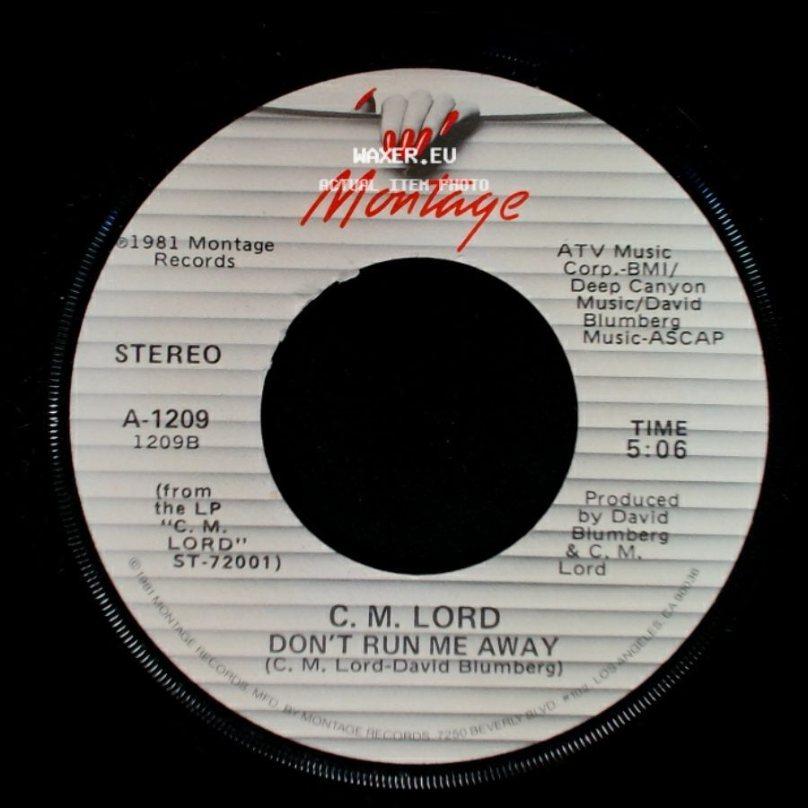 C. M. Lord - Flashback / Don't Run Me Away side B