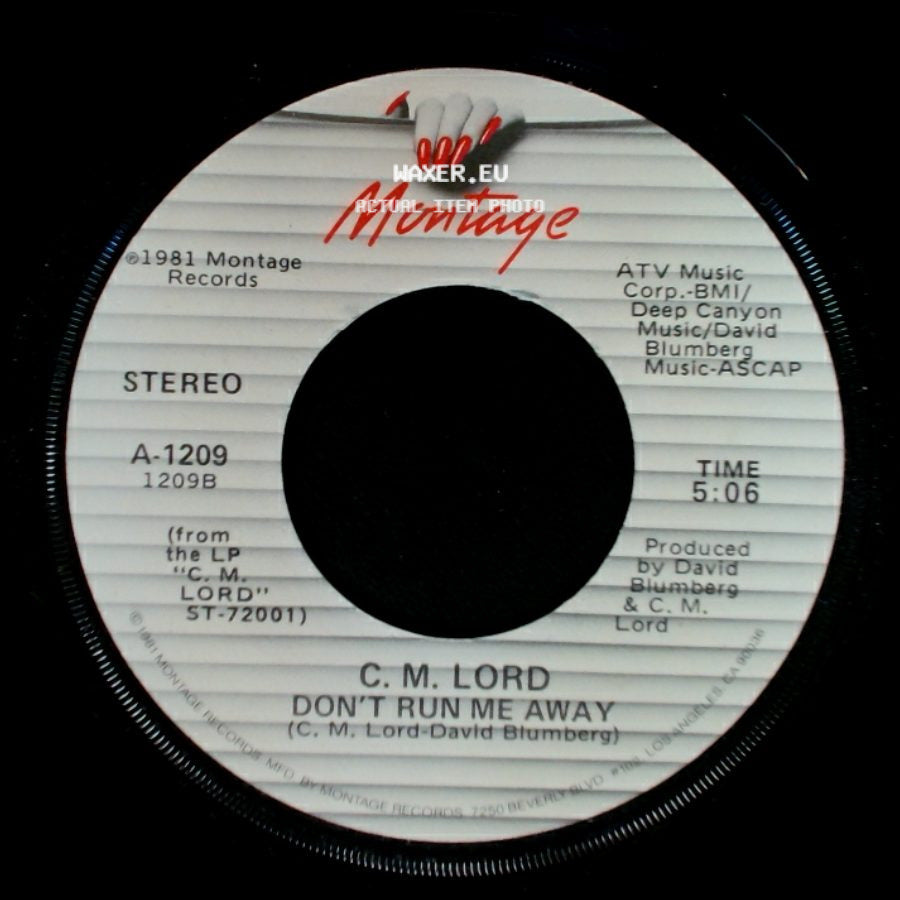 C. M. Lord - Don't Run Me Away / Flashback side A