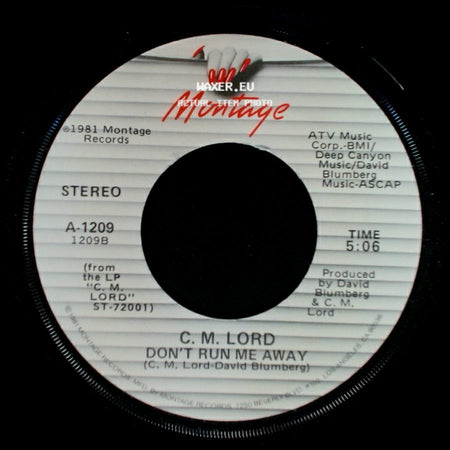 C. M. Lord - Don't Run Me Away / Flashback side A