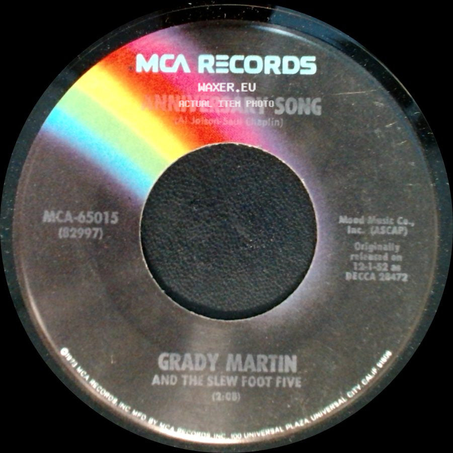 Grady Martin And The Slew Foot Five - Anniversary Song / Happy Birthday side A