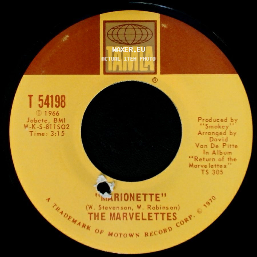 The Marvelettes - After All / Marionette side B
