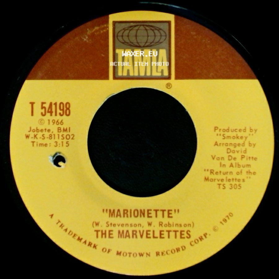 The Marvelettes - Marionette / After All side A