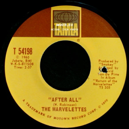 The Marvelettes - Marionette / After All side B