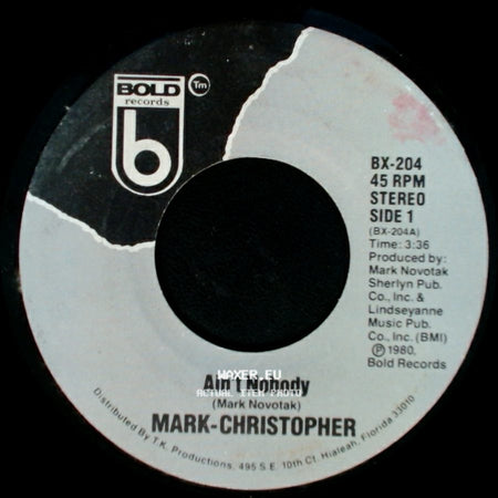 Mark-Christopher - Ain't Nobody / Proven Love side A