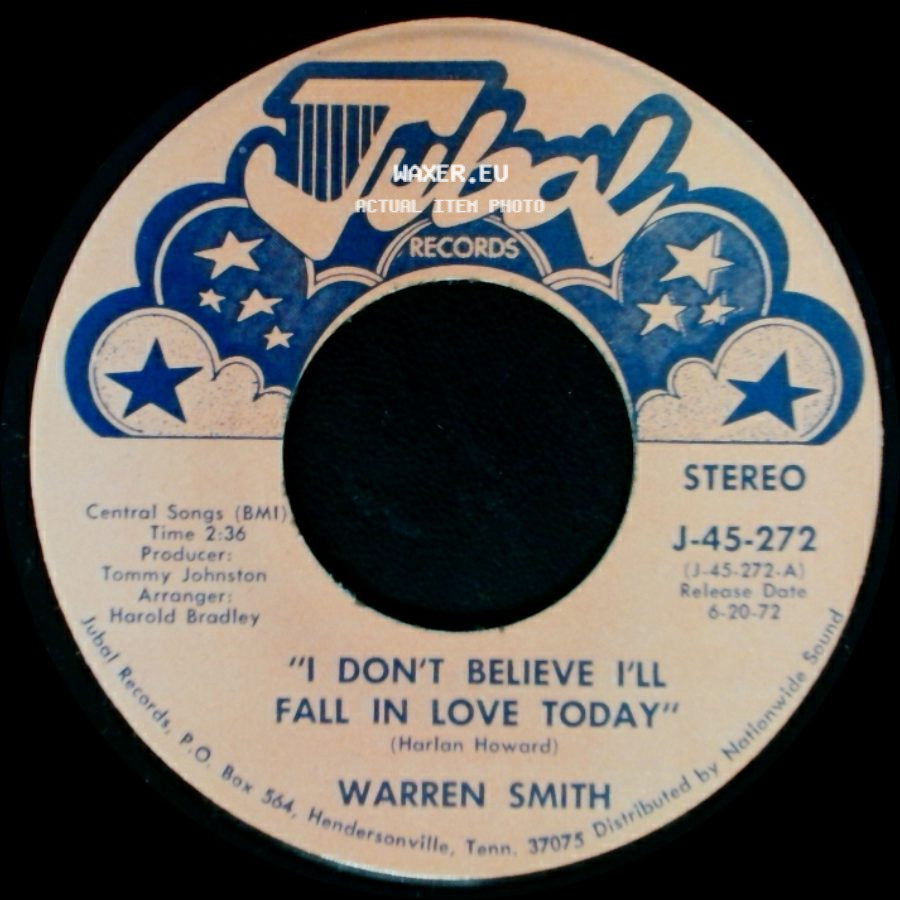 Warren Smith - Did You Tell Him / I Don't Believe I'll Fall In Love Today side B