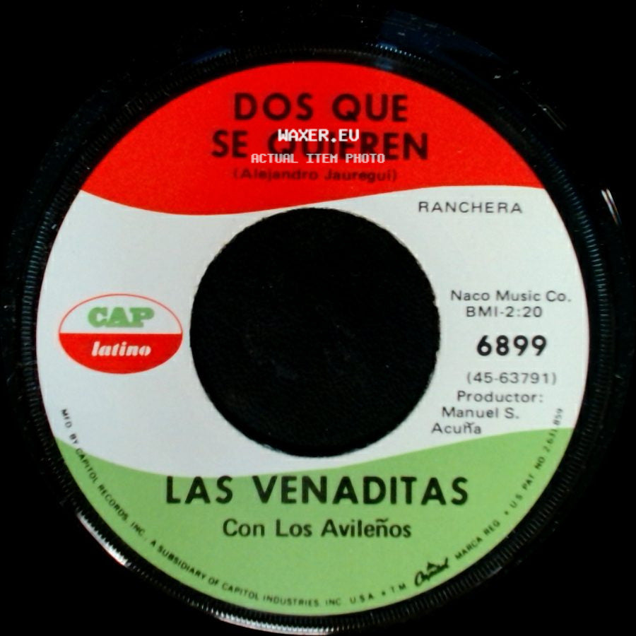 Las Venaditas Con Los Avileños - Dos Que Se Quieren / Historia De Un Preso side A