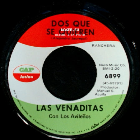 Las Venaditas Con Los Avileños - Dos Que Se Quieren / Historia De Un Preso side A