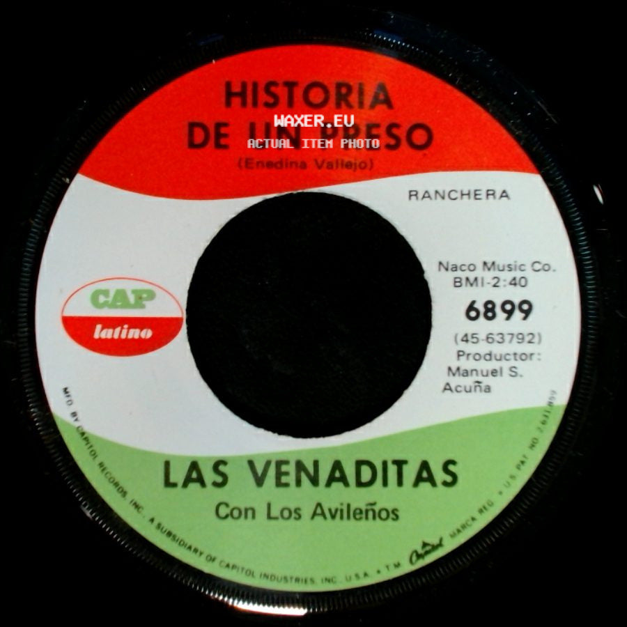 Las Venaditas Con Los Avileños - Dos Que Se Quieren / Historia De Un Preso side B