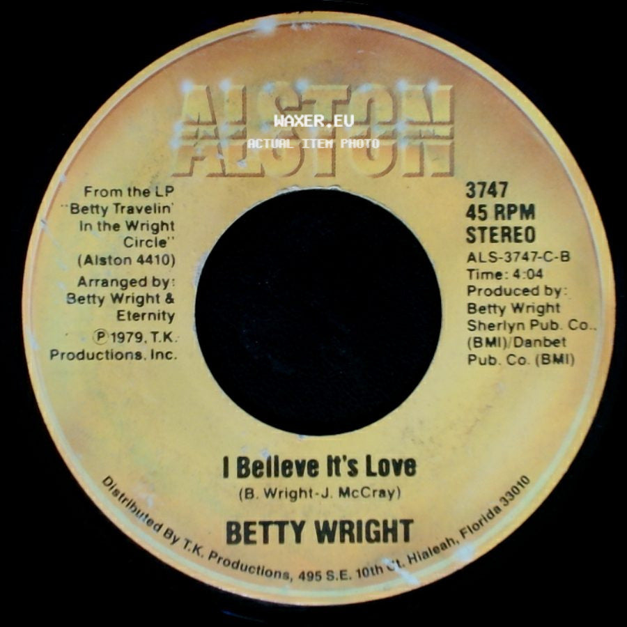 Betty Wright - My Love Is / I Believe It's Love side B