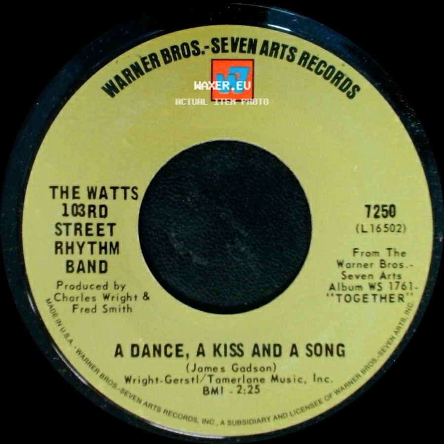 The Watts 103Rd Street Rhythm Band - A Dance, A Kiss And A Song / Do Your Thing side A