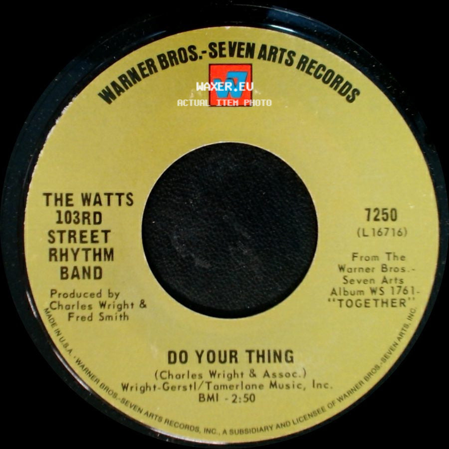 The Watts 103Rd Street Rhythm Band - A Dance, A Kiss And A Song / Do Your Thing side B