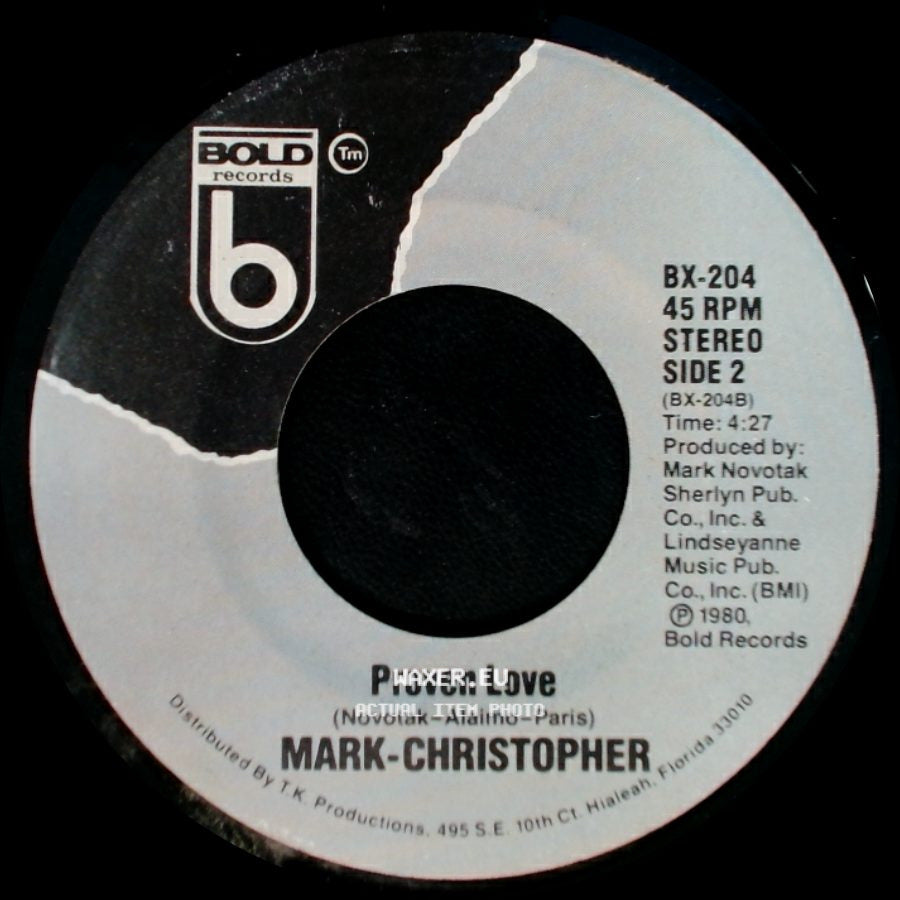 Mark-Christopher - Ain't Nobody / Proven Love side B